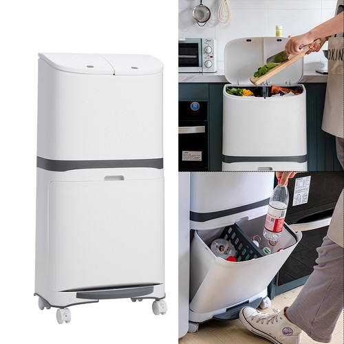 48l large rubbish trash bin - trash,