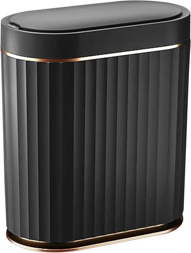 Slim black motion sensor trash - slim,
