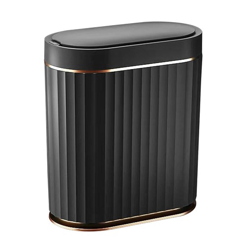 Elegant black bathroom trash - elegant,