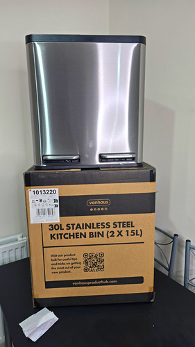 Vonhaus 30l brushed stainless - vonhaus,