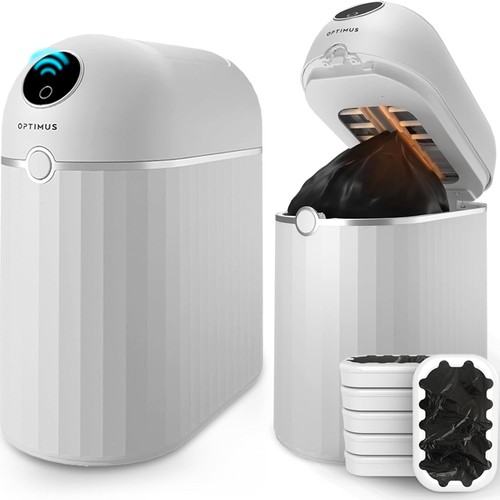 Touchless trash can motion - trash,