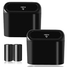 Car Trash Can Bin with Lid - 2