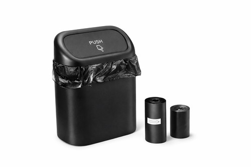 Car trash can - trash, lid