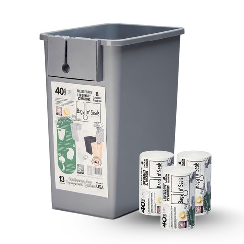 Smart trash can self - , self-sealing