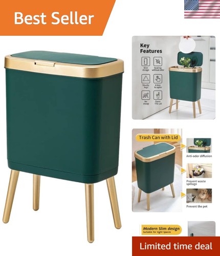 Stylish green bathroom trash - stylish,