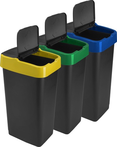 Recycling bin flap lid kitchen - recycling,